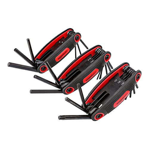 Amazon Basics Folding Hex Key Set, 3 Pack