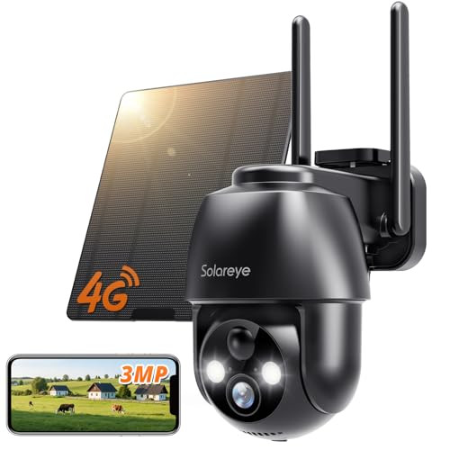 4G LTE Cellular Outdoor Camera with 2K Color Night Vision