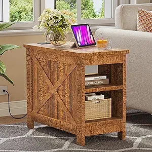 End Table with Storage Shelf
