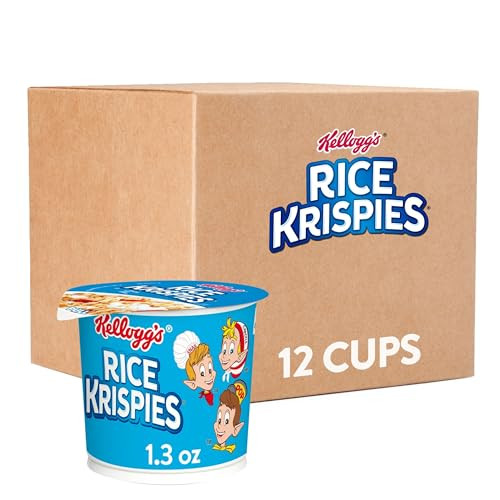 Kellogg’s Rice Krispies Cereal Cups, Original, 12-Pack