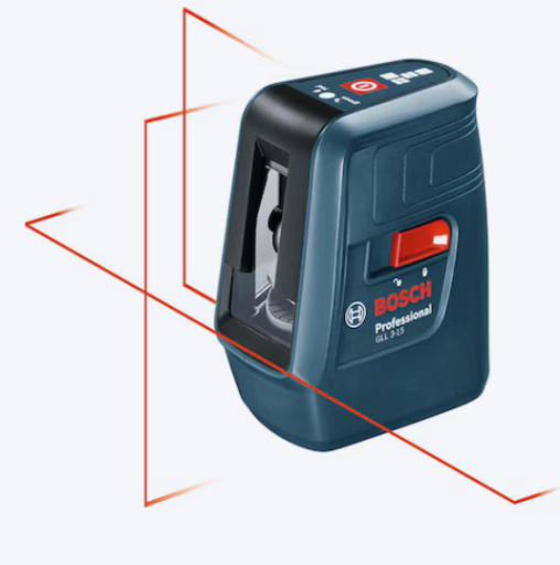 Bosch 50' Red Self-Leveling Indoor Line Generator Laser Level