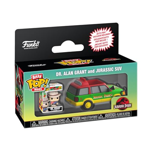 Funko Pop! Bitty Ride: Jurassic Park - Jurassic SUV with Dr. Grant - 0.9 Inch and 1.3 Inch Deal