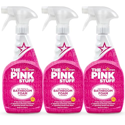 3-Pack Stardrops The Pink Stuff Miracle Bathroom Foam Cleaner