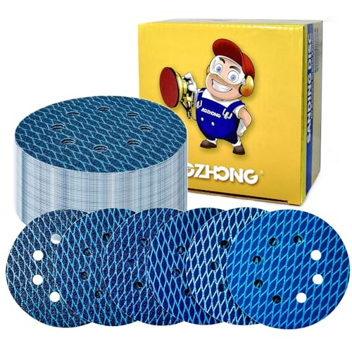 AOZHONG 5 inch 8 Holes Sanding Disc Assorted Grits