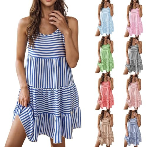 Anjikang Striped Dress