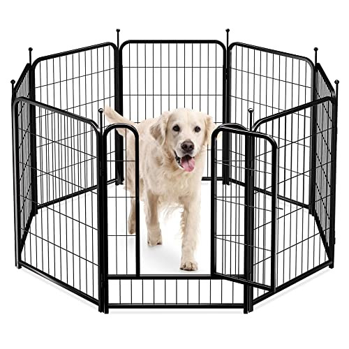 PawGiant Dog Fence Playpen Indoor/Outdoor Use
