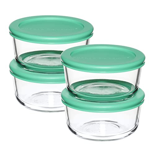 Anchor Hocking Glass Storage Containers with Lids (4-Pack)