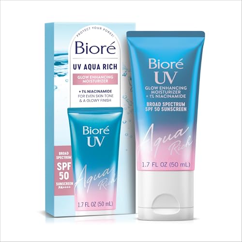 Bioré UV Aqua Rich Glow Enhancing Moisturizer SPF 50 1.7-Oz