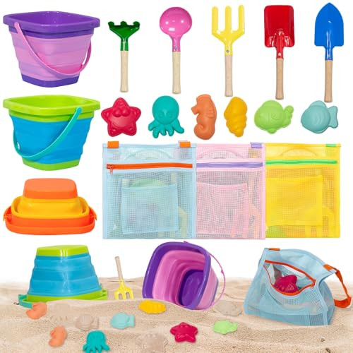 Collapsible Sand Toys Set for Beach Trips
