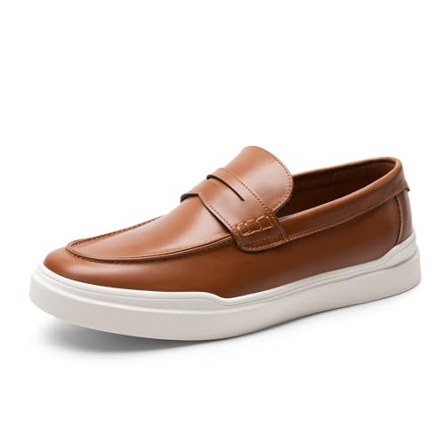 Bruno Marc Men's Faux Leather Slip-On Loafers