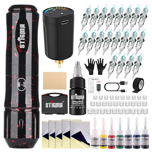 STIGMA Cordless Tattoo Gun Tattoo Kit