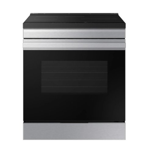 Bespoke Smart Slide-In Induction Range with Anti-Scratch Glass Cooktop & Air Fry