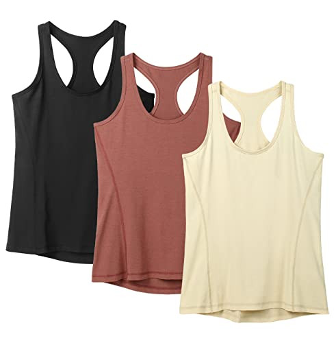 Women's Racerback Workout Tank Tops (3-Pack)