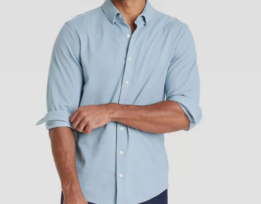 Goodfellow & Co Men's Long Sleeve Button-Down Casual Shirt