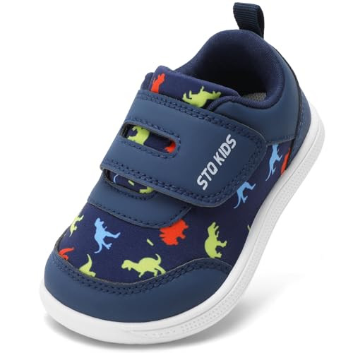 STQ Dinosaur Pattern Sneakers for Toddlers