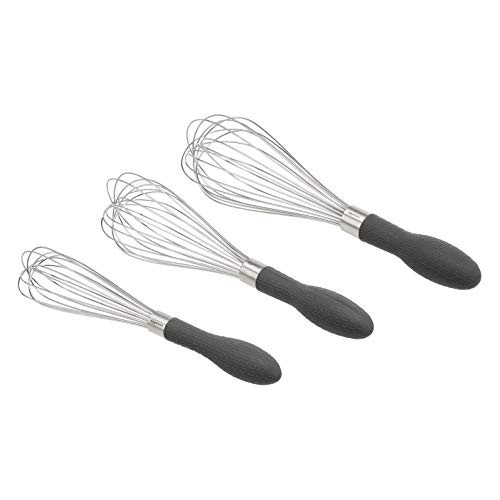 Amazon Basics Stainless Steel Wire Whisk Set