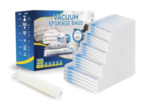 Simple Deluxe Space Saver Vacuum Storage Bags - 20 Pack