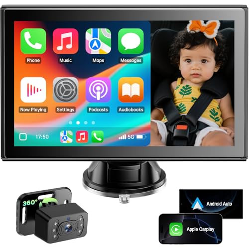 LAMTTO 7" Wireless 5G Baby Back Seat Car Camera