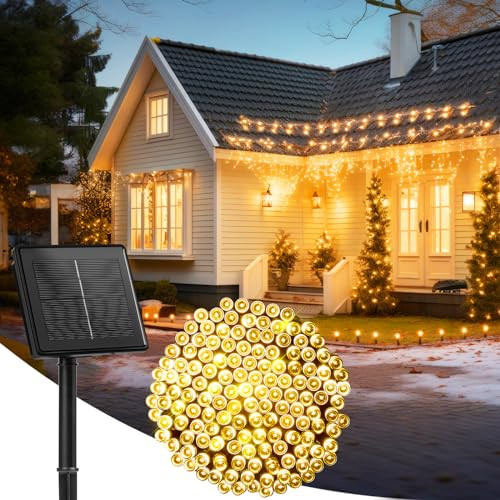 85Ft 240 LED Solar String Lights Outdoor Waterproof