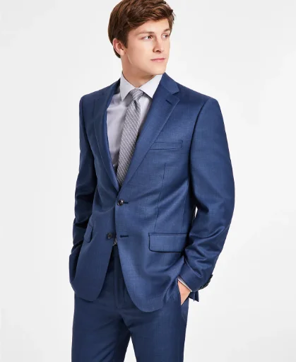 Calvin Klein Men's Slim-Fit Wool-Blend Suit Jacket