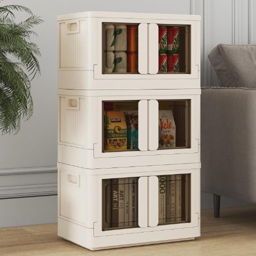 Fleximounts 3-Pack Stackable Storage Bins