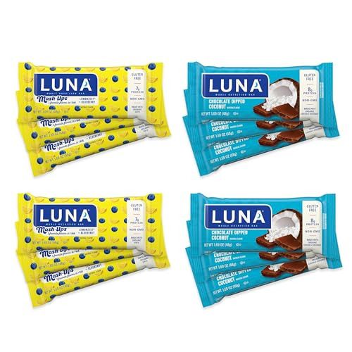 LUNA Bar 12 Variety Pack Gluten Free Snack Bars