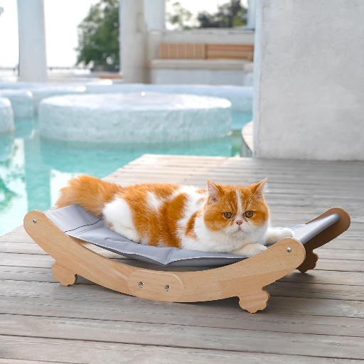 Curved Cooling Cat Bed