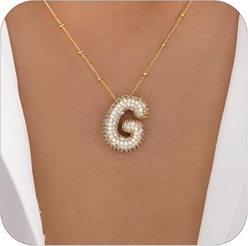 Bubble Letter Necklace