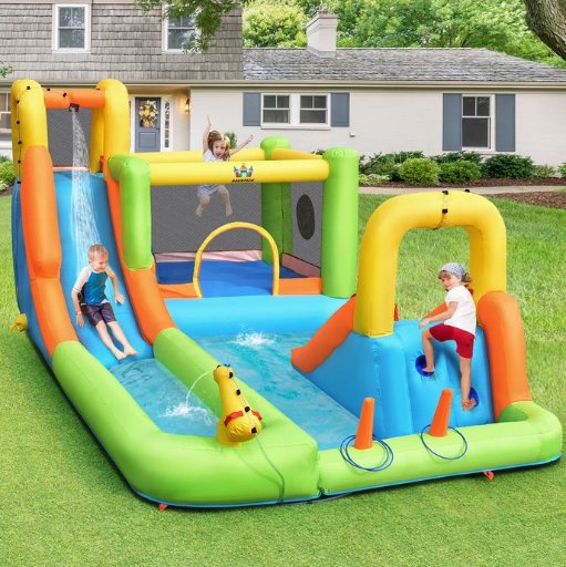 Costway Inflatable Water Slide Park Bounce House