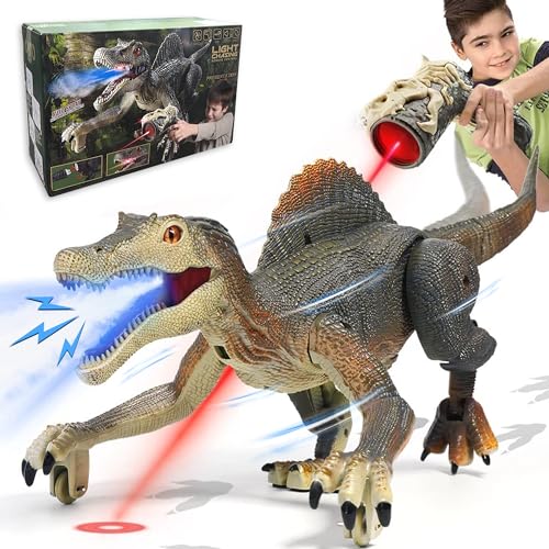 Remote Dinosaur Toys for Kids 3-5 (Gray)