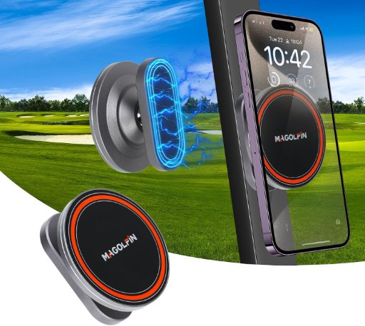 Magnetic Golf Cart Phone Holder