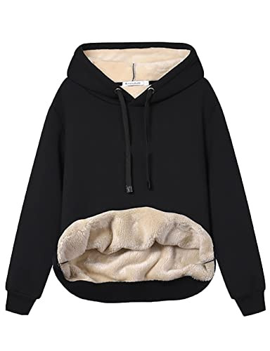 Women's Warm Fleece Sherpa Lined Hoodie