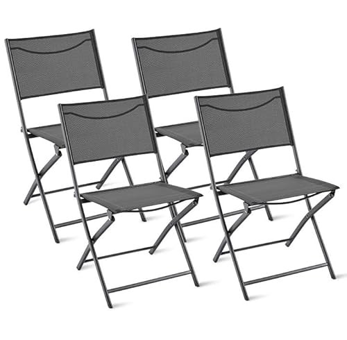 Yaheetech Patio Portable Dining Chairs Set