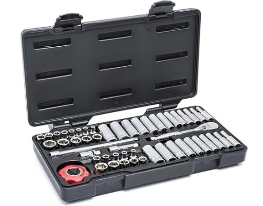 GEARWRENCH 51-Piece 1/4" Drive Standard & Deep SAE/Metric Tool Set