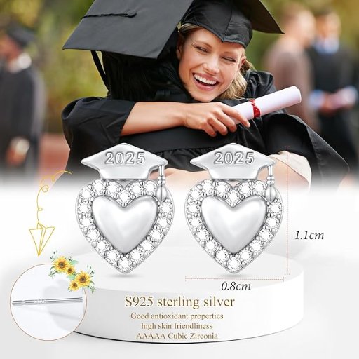 Class of 2025 Graduation Gold Earrings