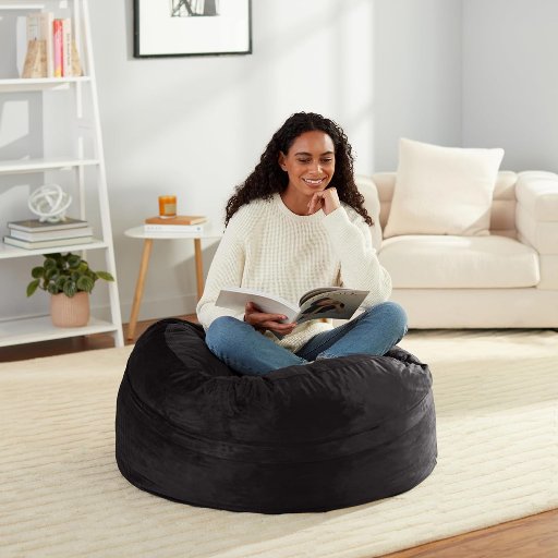 Amazon Basics Extra Large Bean Bag Chair Lounger