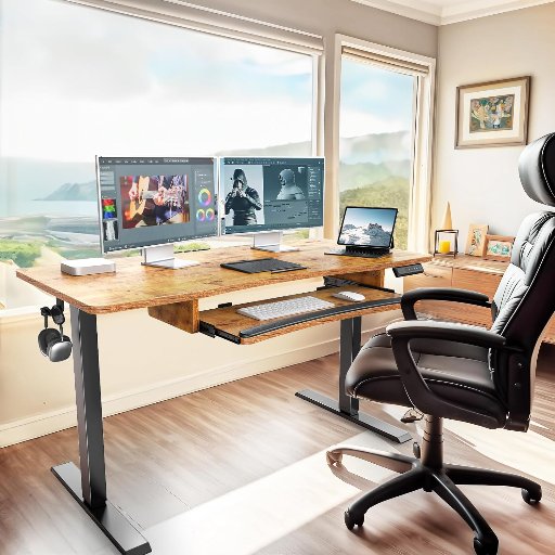 HUANUO Electric Height Adjustable Standing Desk