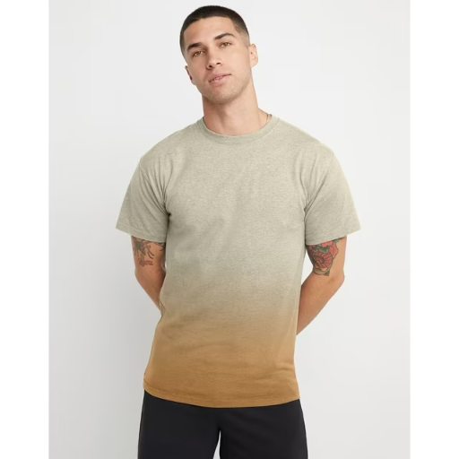 Hanes Men's Garment Dyed Dip Dye Ombre Tee