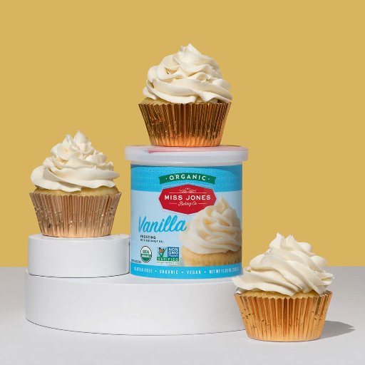 Miss Jones Baking Organic Vegan Buttercream Frosting (Vanilla)