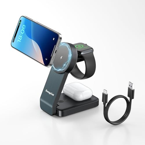 EnergyCell 3-in-1 Wireless Charging Station for Apple Devices
