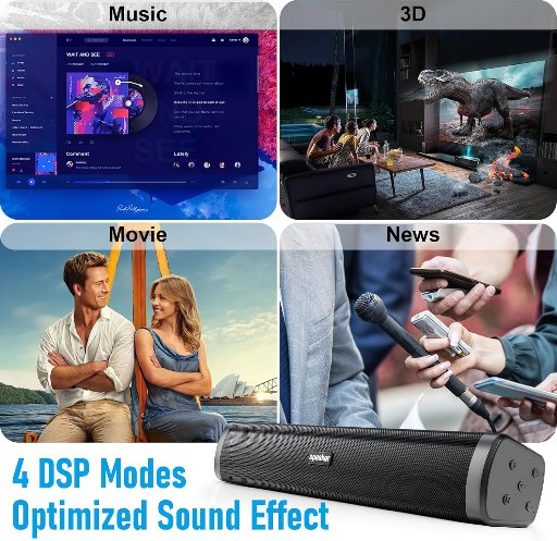 Portable Bluetooth Wireless Sound Bar/Speaker