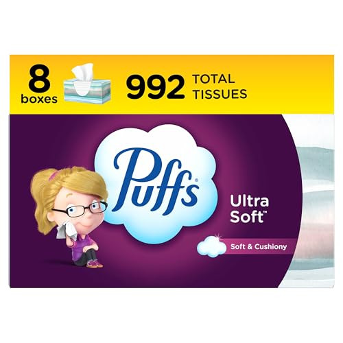 Puffs Ultra Soft Non-Lotion Facial Tissue 8-Pack