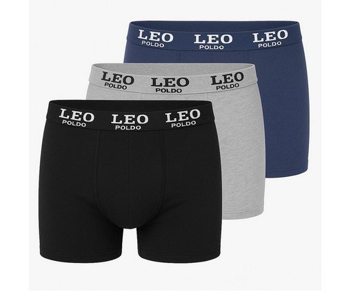 LEO Poldo Men’s Performance Boxer Briefs (3-Pack)