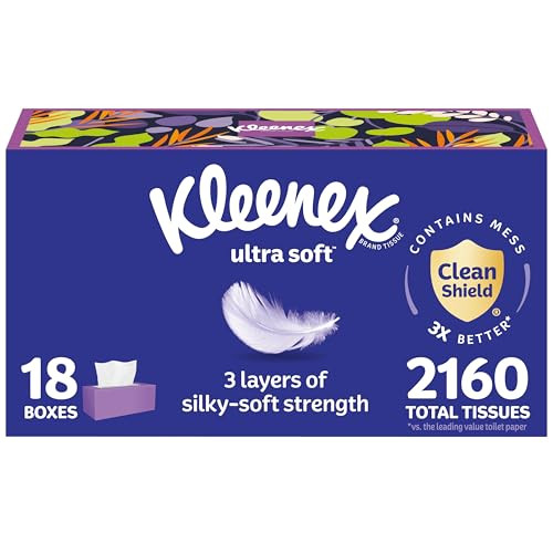 Kleenex Ultra Soft Facial Tissues 18-Pack