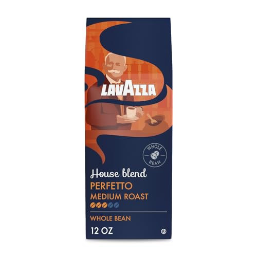 Lavazza House Blend Perfetto Whole Bean Medium Roast Coffee, 12 Oz.