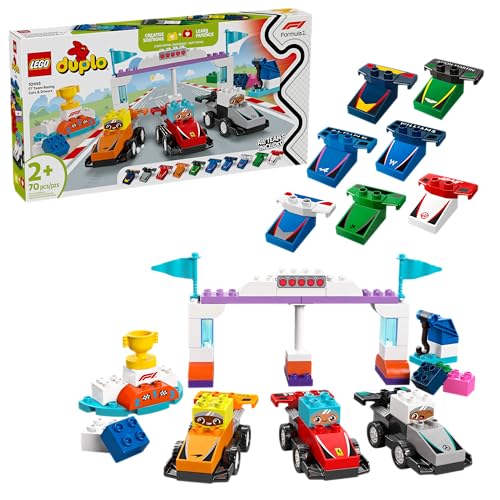 70-Piece LEGO Duplo: Formula 1 - F1 Team Racing Cars & Drivers (10445) Deal