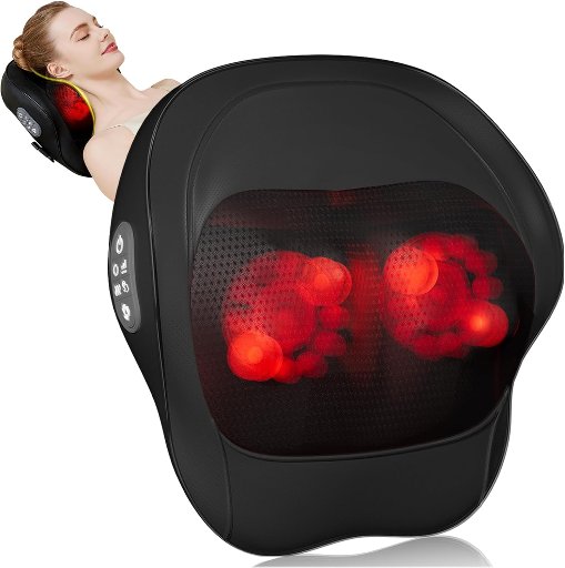 Rechargeable Back and Neck Massager with Heat