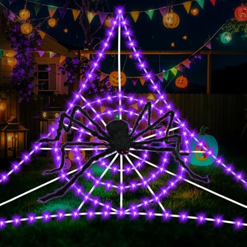 Outdoor Spider Web Lights