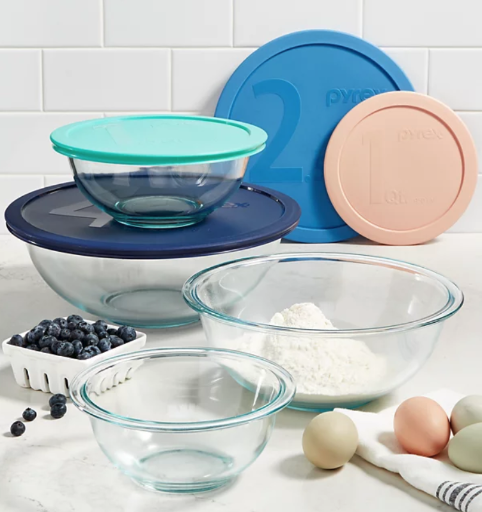 Pyrex Mixing Bowl Set with Lids