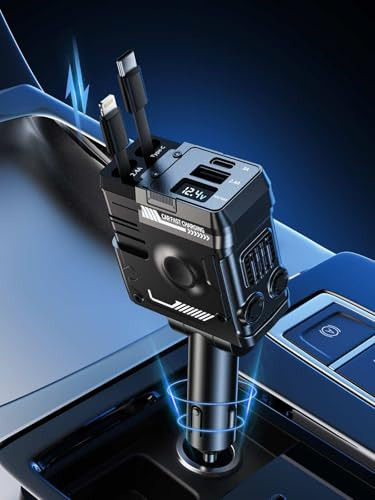 Retractable  4 in 1 Car Phone Charger
